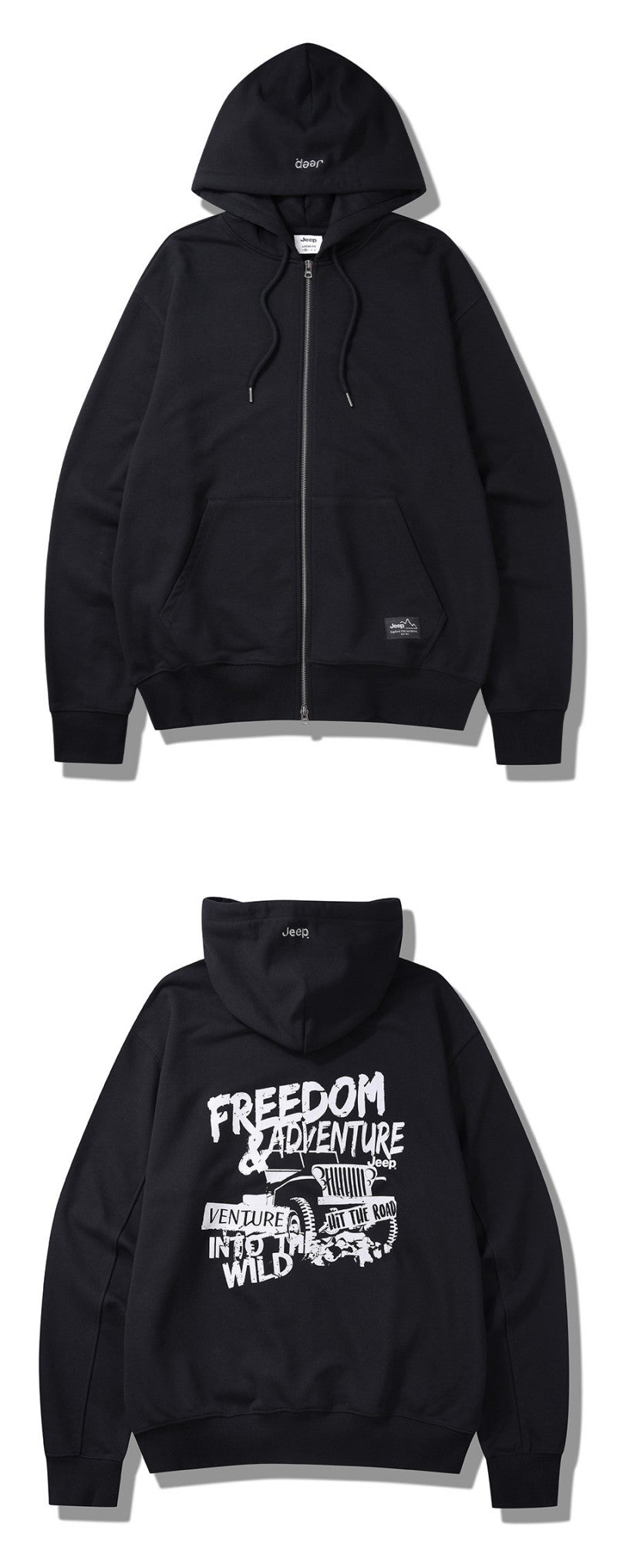男女同款【WE ARE】韓國JEEP連帽拉鏈外套JP5TZU013