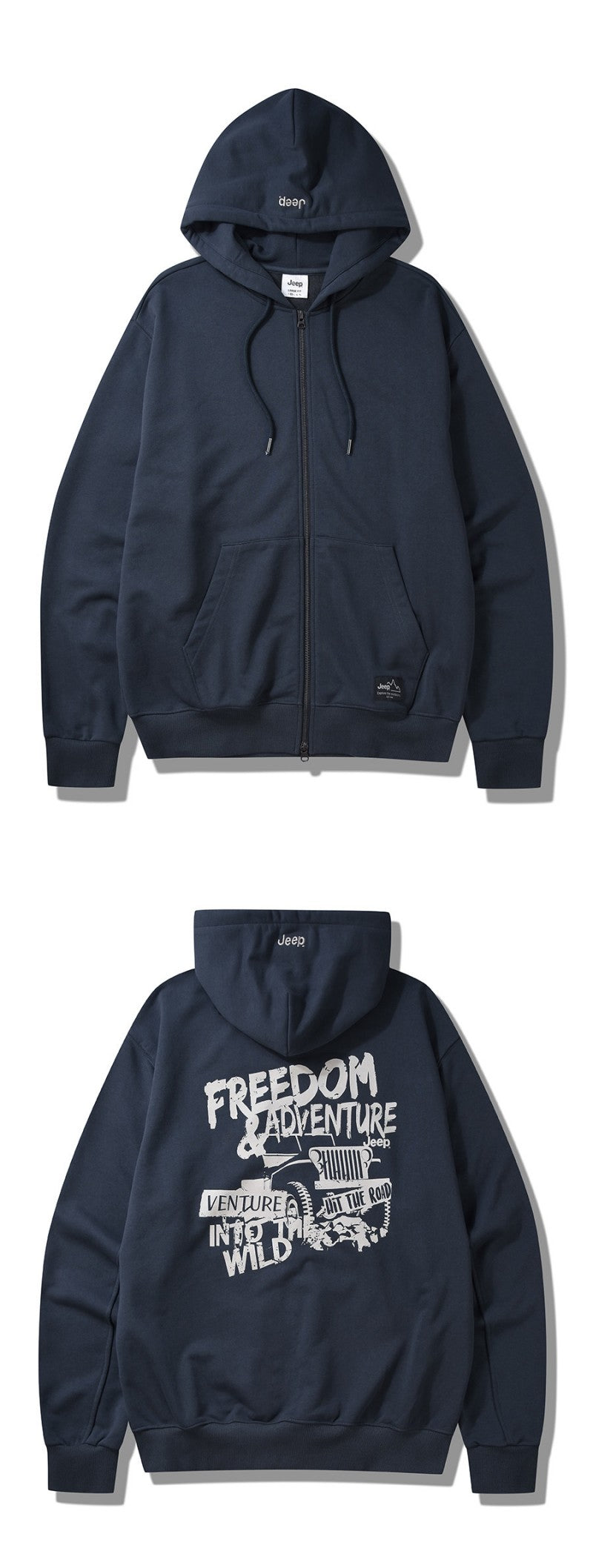 男女同款【WE ARE】韓國JEEP連帽拉鏈外套JP5TZU013