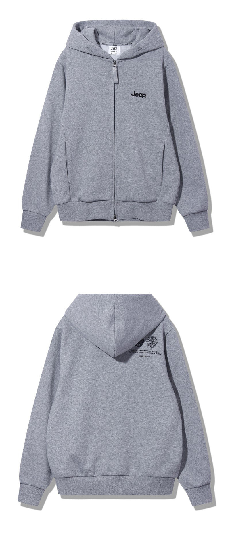 男女同款【WE ARE】韓國JEEP連帽拉鏈外套JQ3TZU001