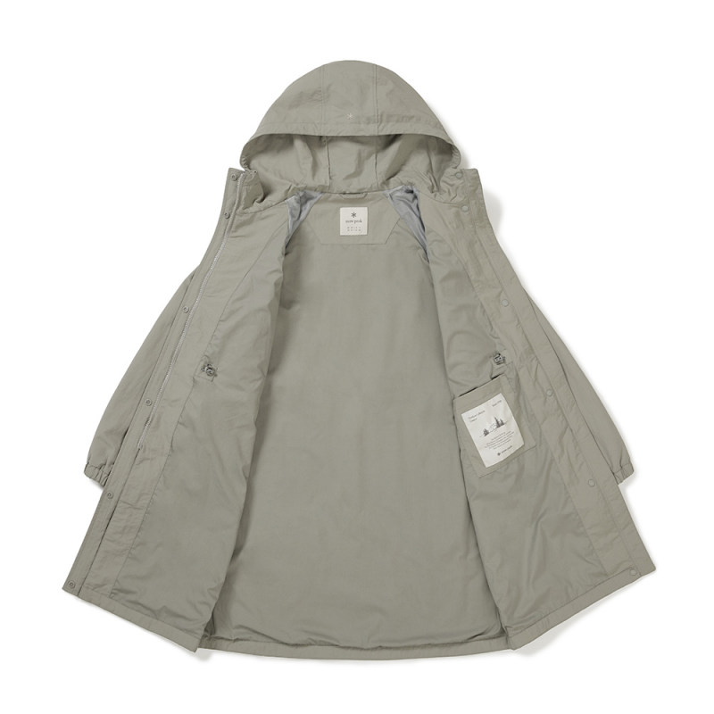 Women's【WE ARE】Korea snow peak CAMPLE long hooded windbreaker jacket S25ZWCWB15