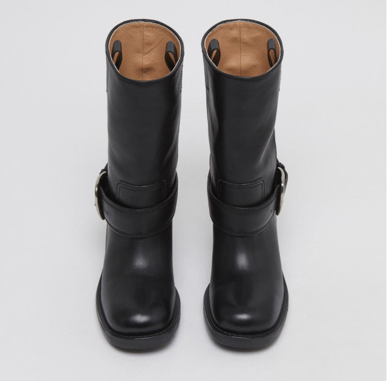 【WE ARE】韓國Archivepke Buckle boots靴子OK3BX25003