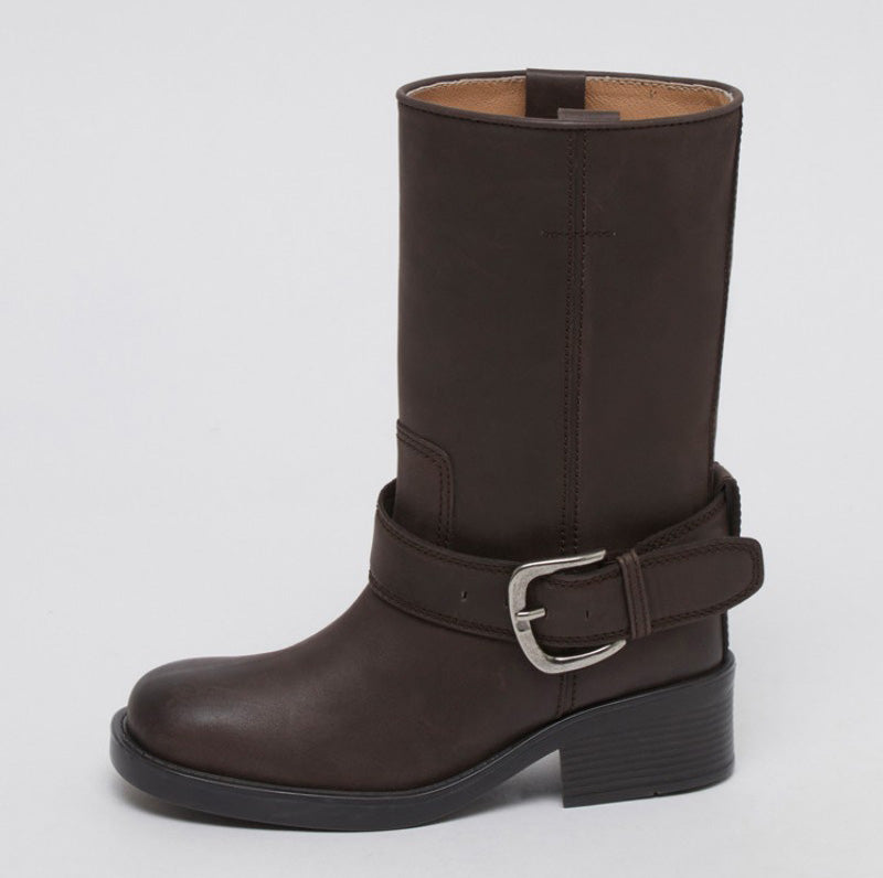 【WE ARE】韓國Archivepke Buckle boots靴子OK3BX25003