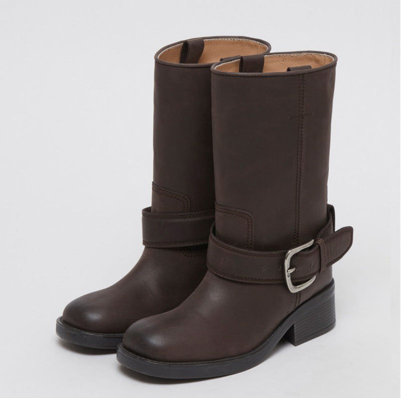 【WE ARE】韓國Archivepke Buckle boots靴子OK3BX25003