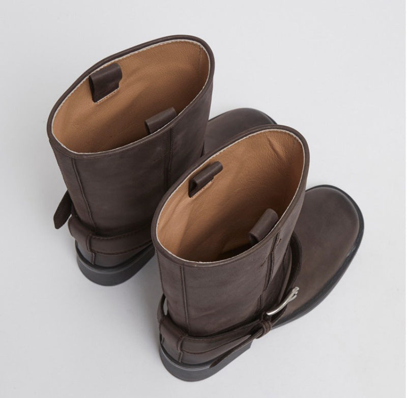 【WE ARE】韓國Archivepke Buckle boots靴子OK3BX25003