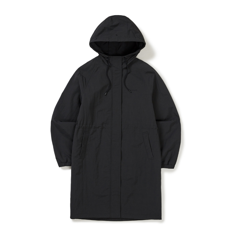 Women's【WE ARE】Korea snow peak CAMPLE long hooded windbreaker jacket S25ZWCWB15