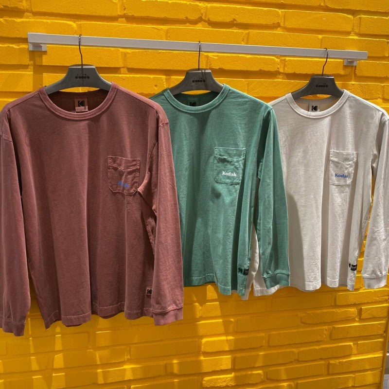 【WE ARE】Korea KODAK Kodak retro old long-sleeved T-shirt K5123LRL12