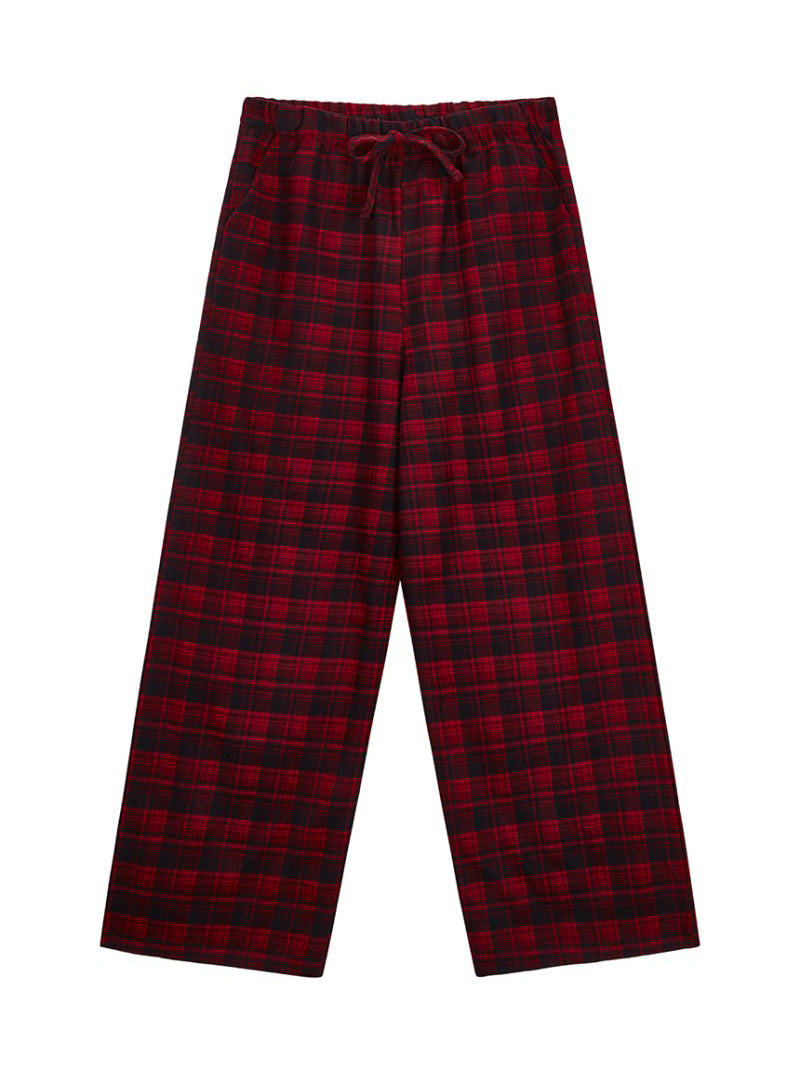 黑五限時折扣【WE ARE】韓國DONTBELATE休閒格子睡衣套裝20251031-4