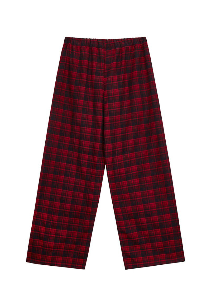 黑五限時折扣【WE ARE】韓國DONTBELATE休閒格子睡衣套裝20251031-4