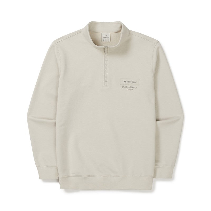 Men's【WE ARE】Korea snow peak half zip collar top S25SMFZT24