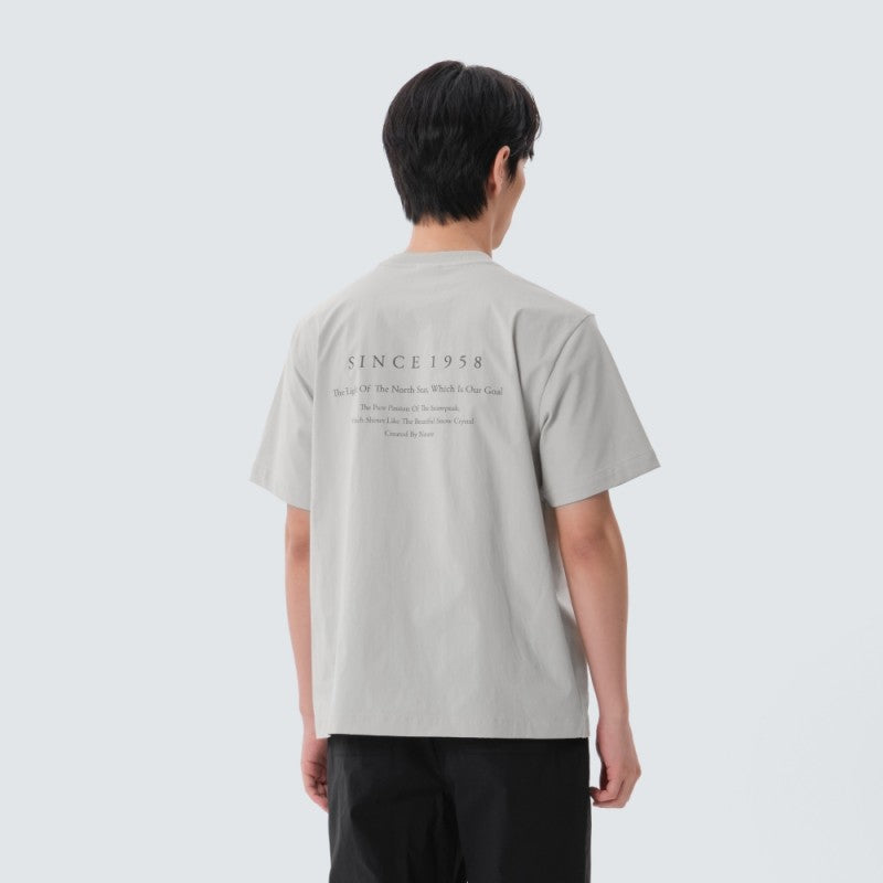 男款【WE ARE】韓國snow peak 異材質拼接短袖T恤S25MMFTS56