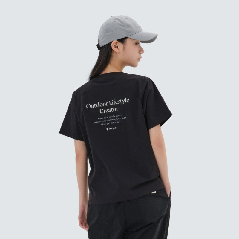 女款【WE ARE】韓國snow peak THIN TECH 尼龍纖維 短袖T恤S25MWSTS33