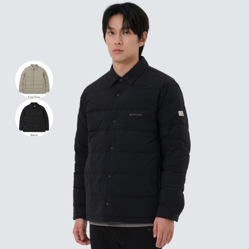 男款【WE ARE】韓國snow peak雪峰翻領薄羽絨夾克 S25WMGDJ52