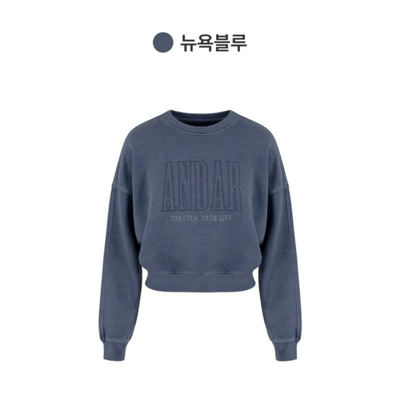 【WE ARE】韓國Andar短版大學T衛衣ANADR11943