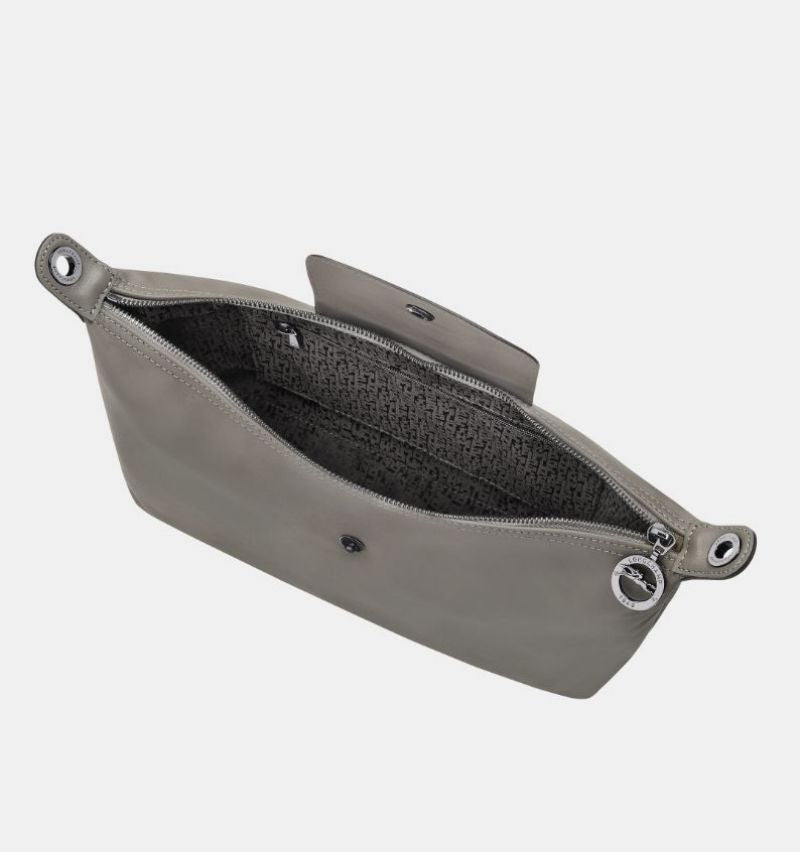 【WE ARE】South Korea Longchamp purchasing shoulder bag gray hobo underarm bag 10189987