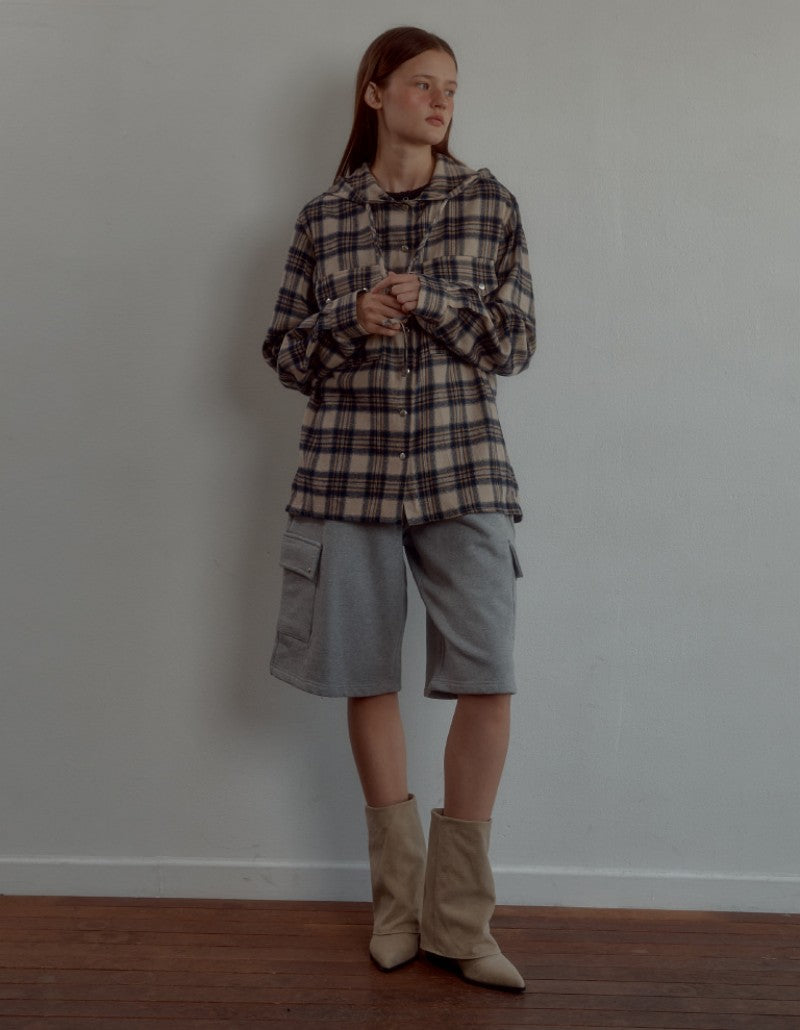 【WE ARE】韓國Leterie休閒短褲BERMUDACARGOSWEATPANTS