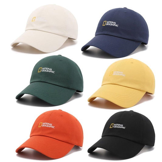 【WE ARE】 Korean National Geographic Cool Classic LOGO Baseball Cap N255AHA010