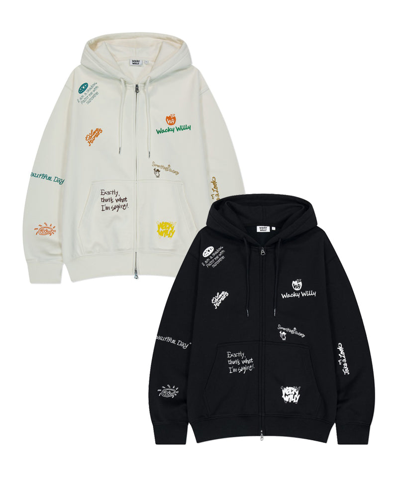 【WE ARE】Korean wacky Willy hooded jacket WA2501HZ14