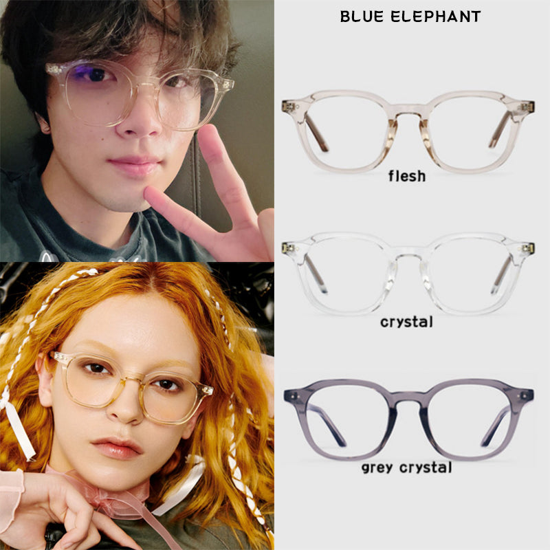 Lee Kai-chan's same style ANDY【WE ARE】Korea BLUE ELEPHANT anti-blue light glasses