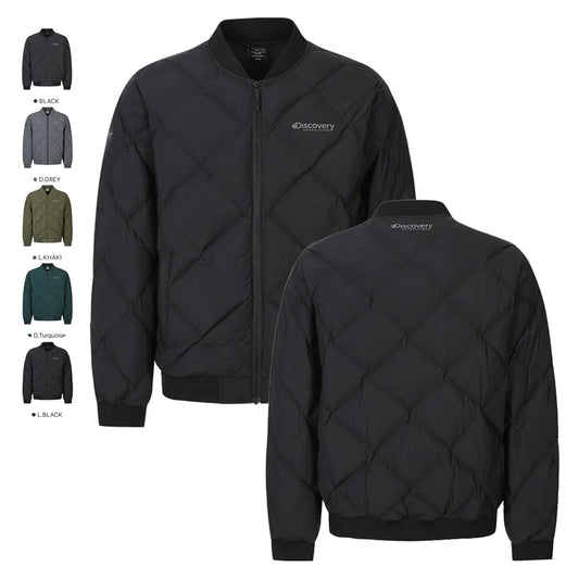 男款【WE ARE】韓國Discovery棒球領鴨絨夾克羽絨服DMDJ79056