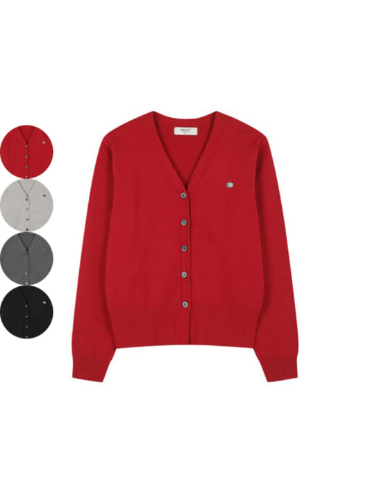 女款【WE ARE】韓國M計畫 金屬標短版針織衫EPF4EC2100