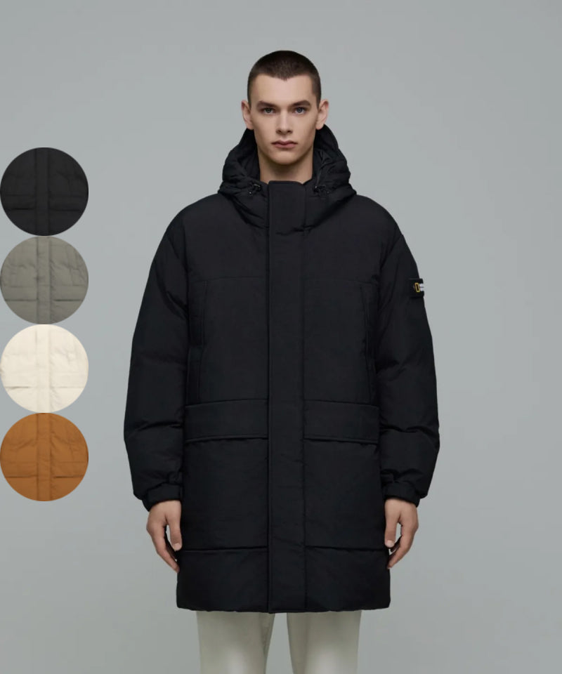 【WE ARE】Korea National Geographic hooded down jacket long coat N244UDW141