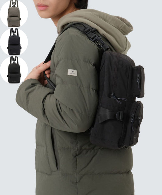 【WE ARE】韓國snow peak單肩斜挎胸包後背雙肩包S25FUFBG36