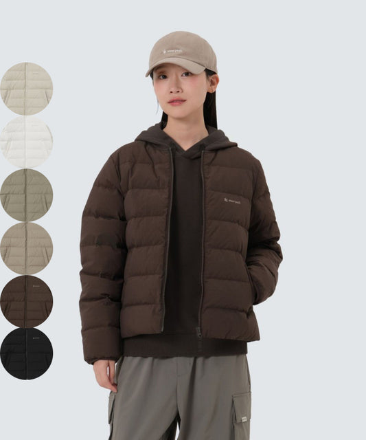 女款【WE ARE】韓國snow peak輕量圓領羽絨外套 S25WWGDJ61