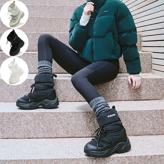 高允貞同款【WE ARE】韓國Discovery中筒保暖靴子DXSH6235N