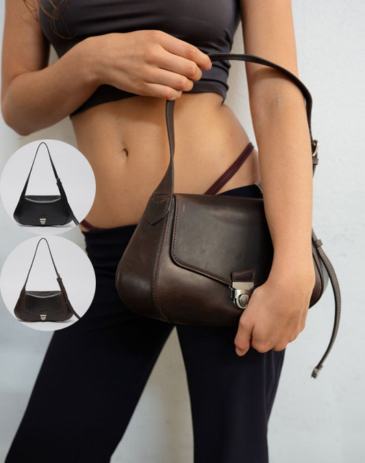 【WE ARE】韓國Archivepke Lock shoulder bag OVBAX25225