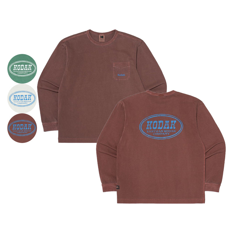 【WE ARE】Korea KODAK Kodak retro old long-sleeved T-shirt K5123LRL12