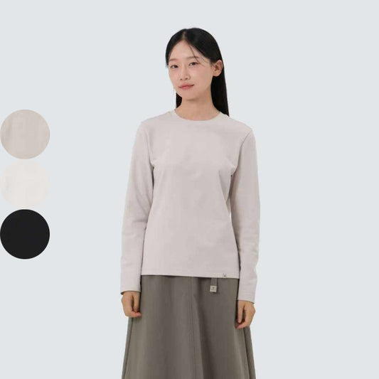 女款【WE ARE】韓國snow peak雪峰 圓領素面發熱衣 S25FWFTL25