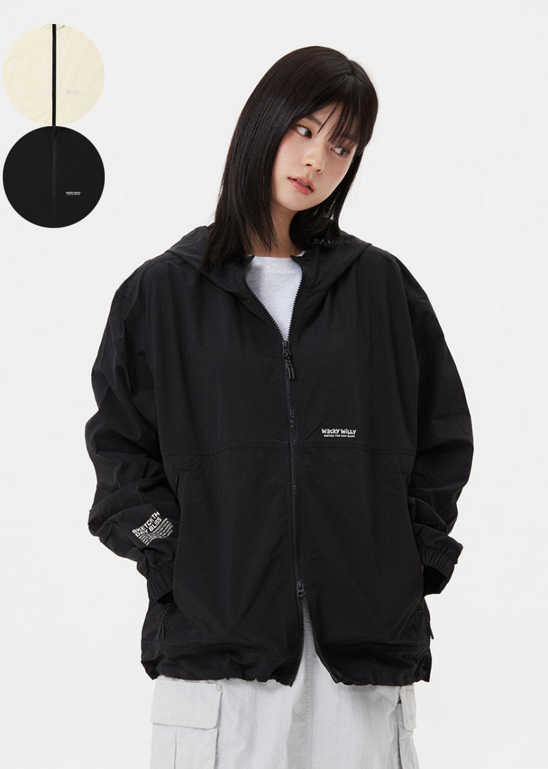 【WE ARE】Korean wacky Willy windproof hooded jacket WA2502JK11