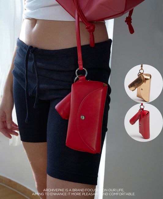 【WE ARE】韓國Archivepke Lip & Glasses Keyring 唇膏眼鏡盒掛飾 OVADX25010