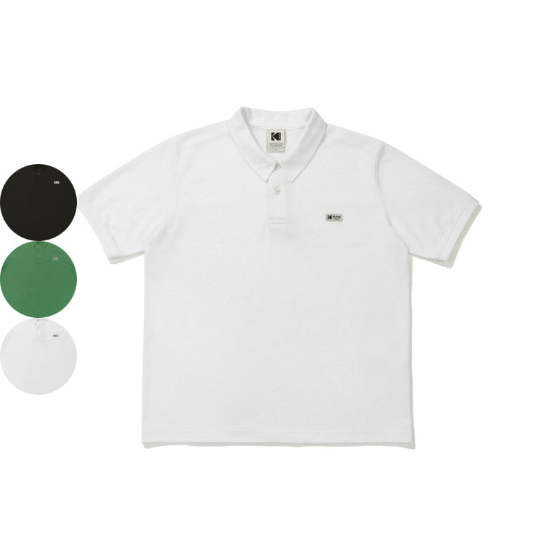 【WE ARE】Korea KODAK Kodak small logo short-sleeved POLO shirt K5223ETS32