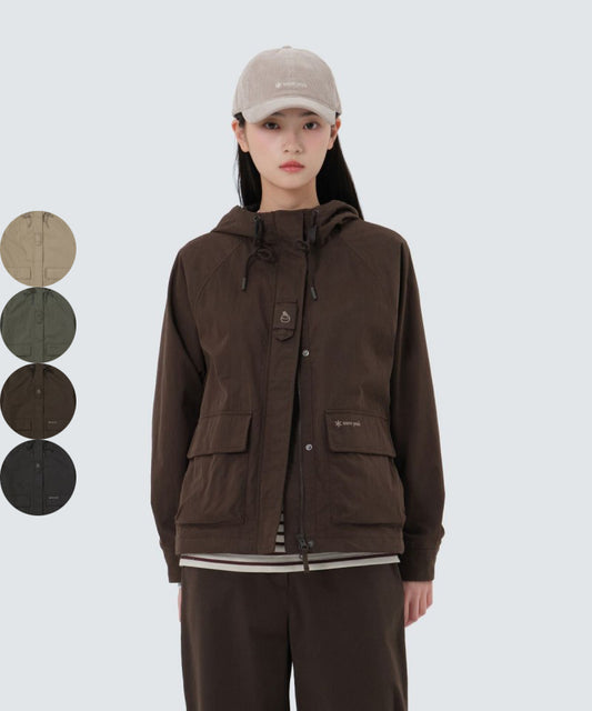 女款【WE ARE】韓國snow peak連帽風衣外套 S25FWDJK91
