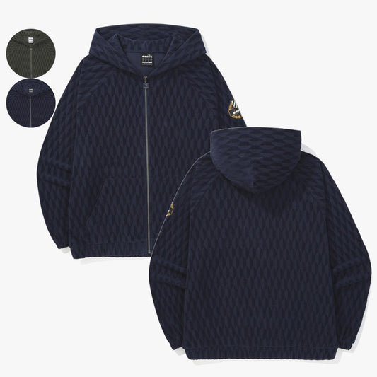 【WE ARE】韓國Diadora休閒連帽拉鏈外套D5323LJK21