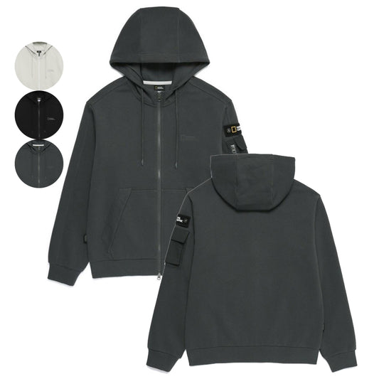 【WE ARE】韓國國家地理 sorona手臂口袋連帽棉外套(薄款) N253UFT020