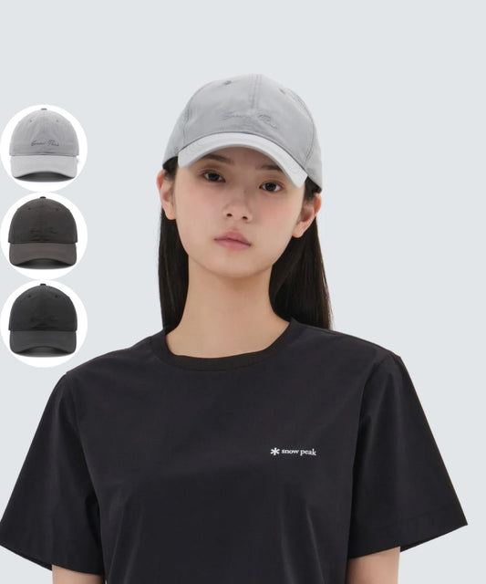 【WE ARE】韓國snow peak TASLAN立體LOGO尼龍棒球帽 S25SUFBC71