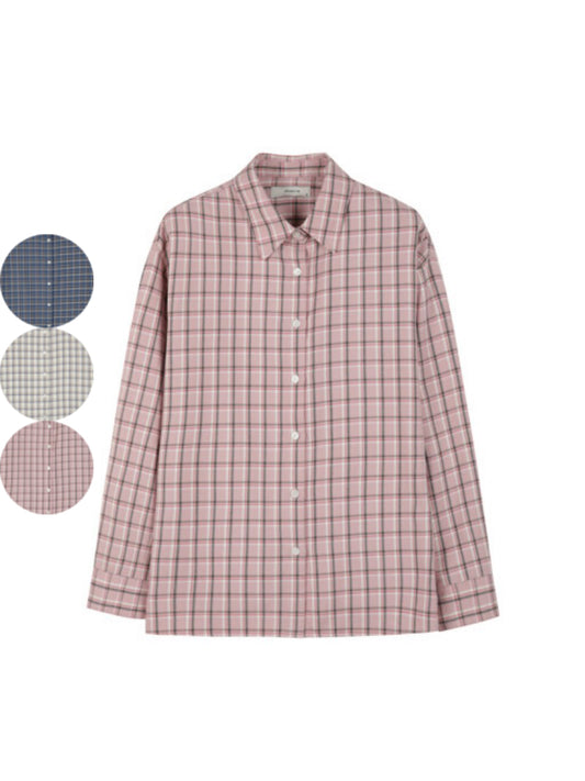 女款【WE ARE】韓國M計畫 格紋襯衫EPF4WC2051