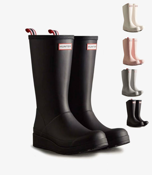 女款【WE ARE】韓國HUNTER酷玩系列 中高筒雨靴WFT2007RMA