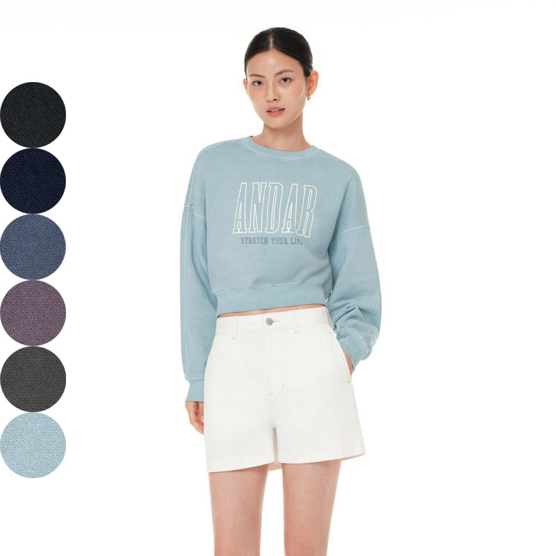 【WE ARE】韓國Andar短版大學T衛衣ANADR11943