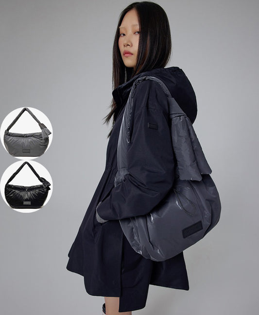 【WE ARE】韓國HUNTER防水面料抽繩單肩包腋下包HDWK023BXZ