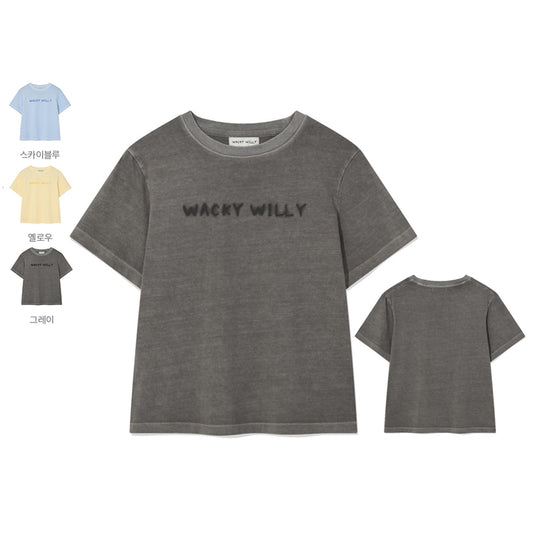 女款【WE ARE】韓國wacky Willy 刷舊LOGO 短袖T恤 WA2502ST64