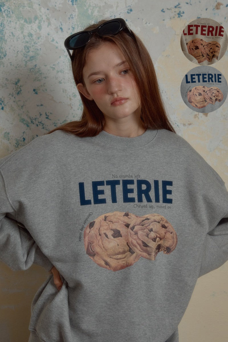 【WE ARE】韓國Leterie 甜點大學T CRISPYCOOKIESWEATSHIRT