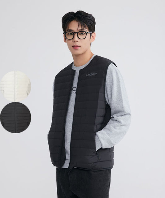 男款【WE ARE】韓國Discovery鸭绒羽絨服馬甲DMDV71056