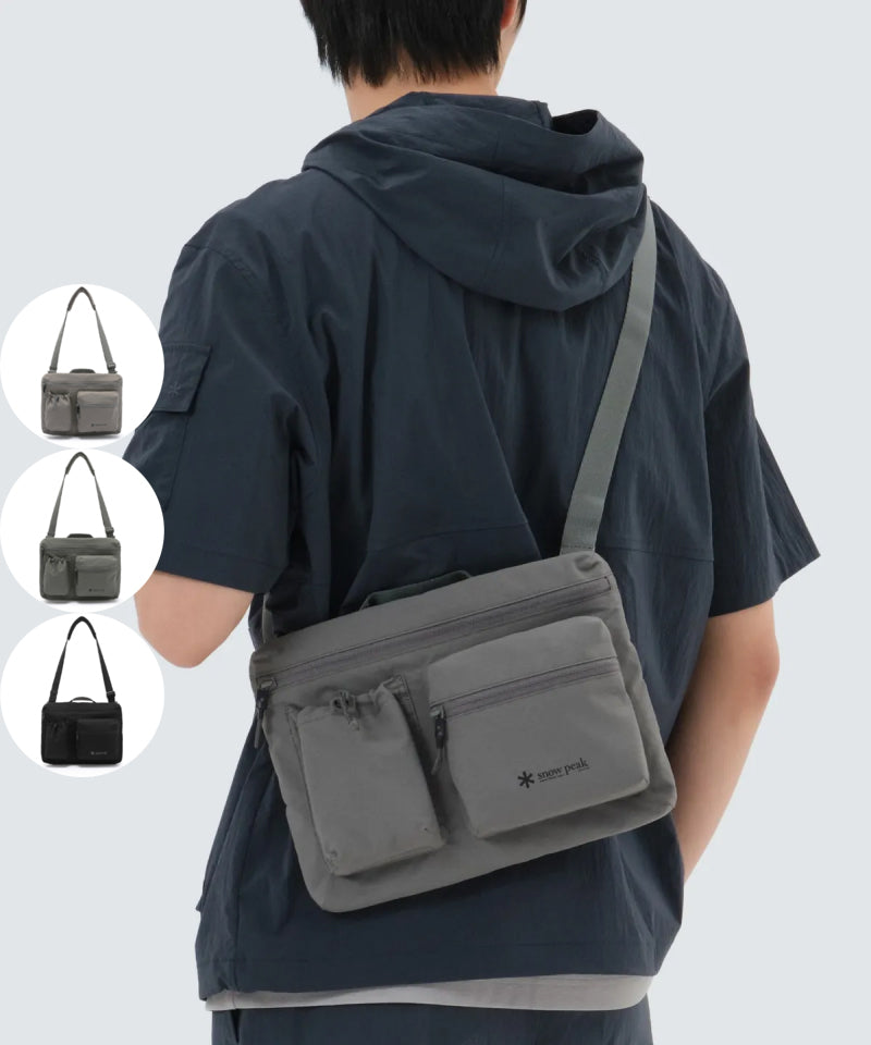 【WE ARE】韓國snow peak 雙口袋斜背包 S25SUFCB36