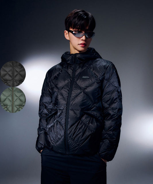 男款【WE ARE】韓國Discovery鵝絨連帽羽絨服外套 DMDJ7M056