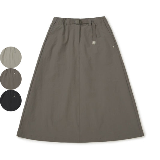 【WE ARE】韓國snow peak雪峰 女款傘擺九分裙 S25FWFSK67