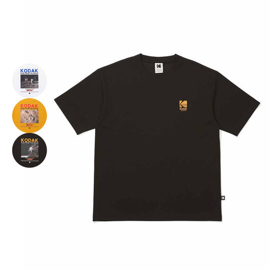 【WE ARE】Korea โกดัก Apollo 11 Graphic Sorona short -sleeved T -shirt K5223LRS32