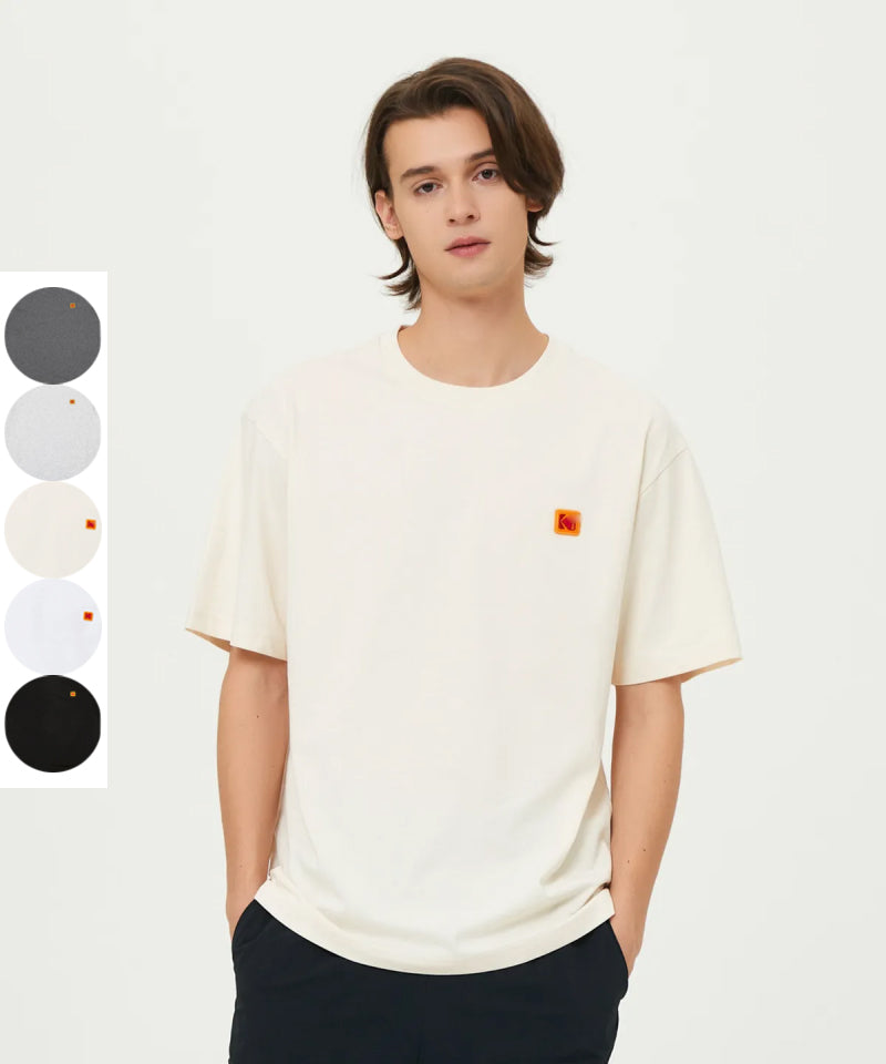 Askin涼感 男女同款【WE ARE】韓國KODAK柯達 小方標短袖T恤K5223ERS34